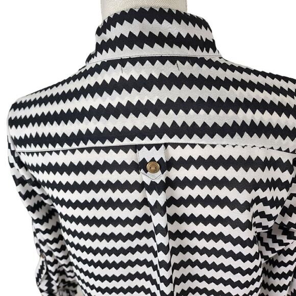 BODY CENTRAL WOMEN'S TUNIC DRESS BLACK AND WHITE AZTEC PRINT SIZE MEDIUM - Picture 5 of 7